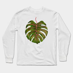 Big monstera leaf Long Sleeve T-Shirt